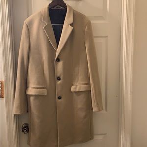 Tan Zara Peacoat Large